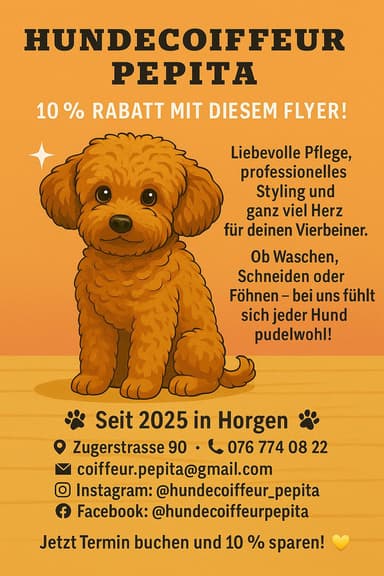 Hundecoiffeur Pepita Gutschein 10 Prozent Rabatt